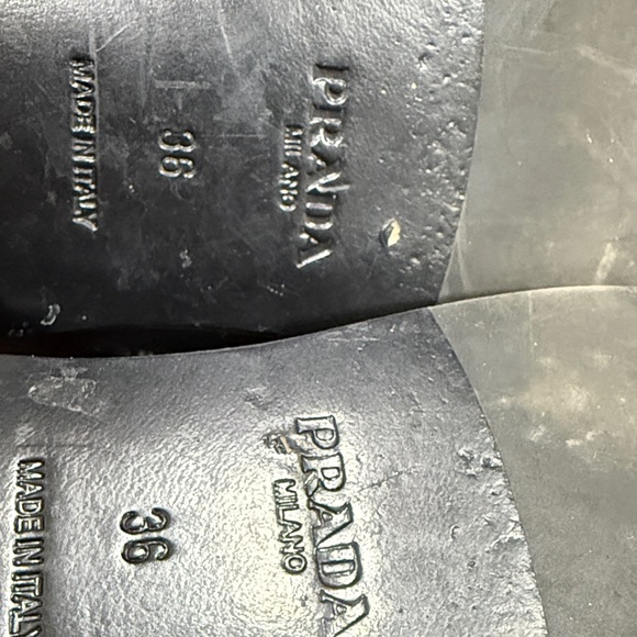 Prada Women's Classic Black Leather Loafers - Picture 8 of 9